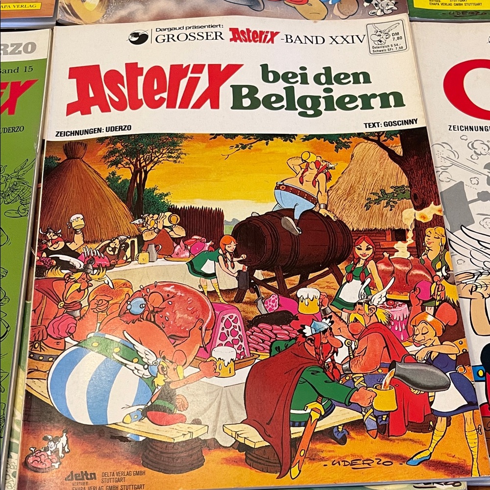 Asterix bei den Belgiern Comic Book in German, 14 books
